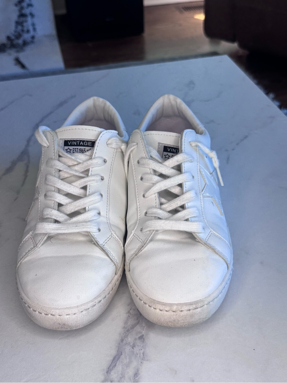 Vintage Havana Sneakers White star VH Woman’s Tennis shoes looks GG size 8.5 - Picture 3 of 6